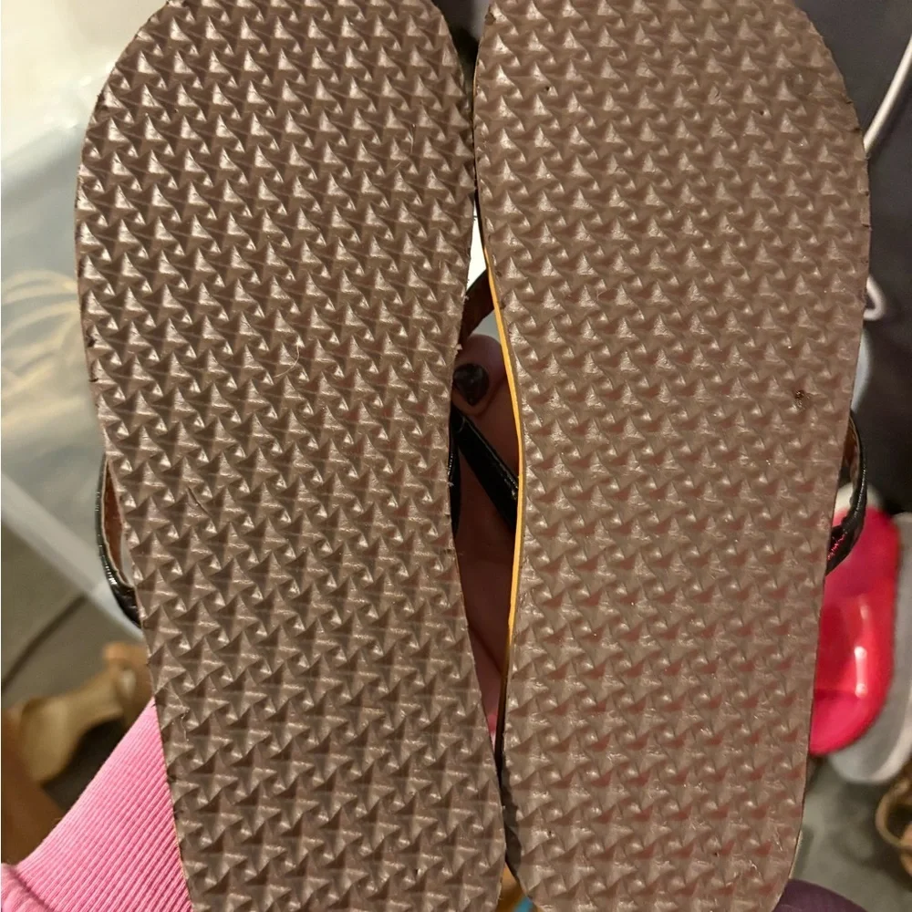 Cat & Jack Pink and White Kids Flip Flops